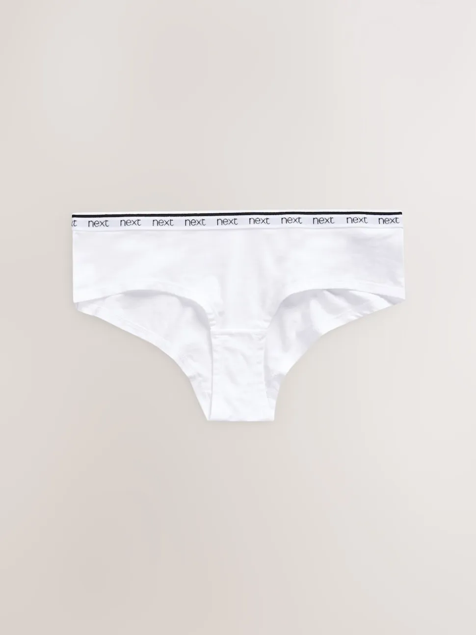 White/Black/Grey Short Cotton Logo Knickers 4 Pack