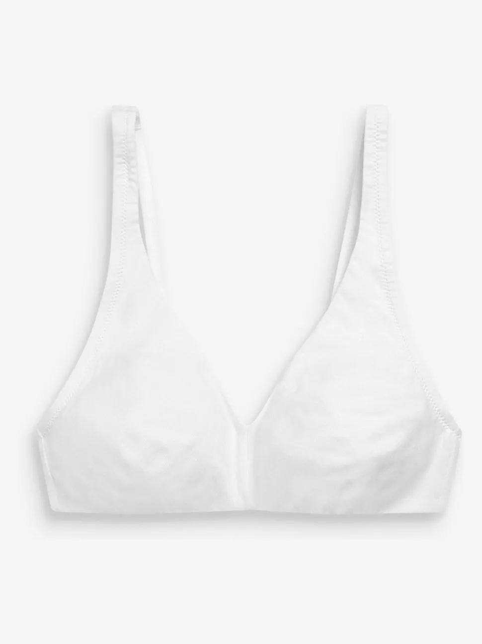 White/Navy Blue/Pink Non Pad Non Wire Cotton Blend Ultimate Comfort Bras 3 Pack