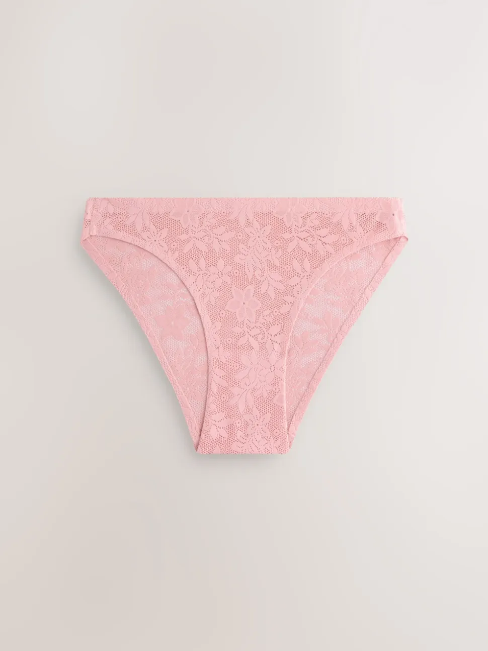 White/Pink/Praline Nude High Leg Comfort Bonded Lace Knickers 7 Pack