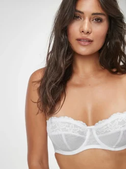 White/Praline Nude DD+ Non Pad Strapless Bras 2 Pack