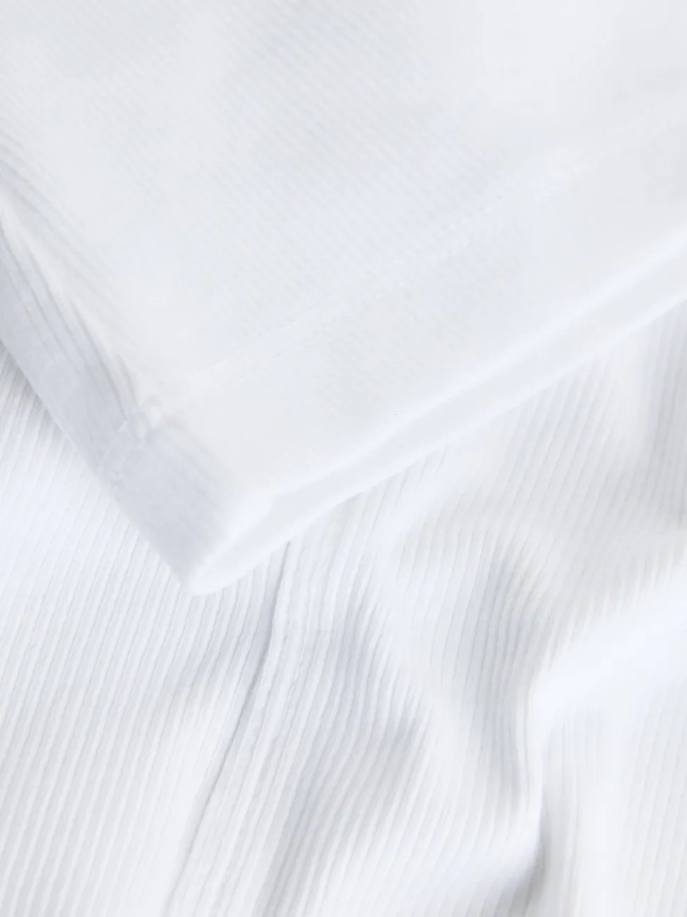 White/Silver Trim Hardware Detail Racer Ribbed Vest Top