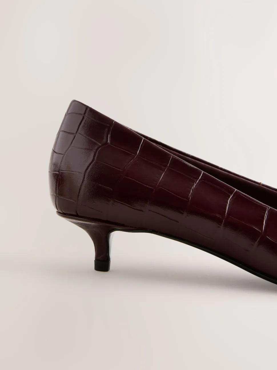 Wine Forever Comfort® Leather Point Toe Heels