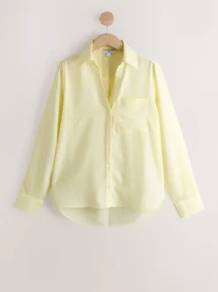 Yellow/White Stripe Soft Relaxed Long Sleeve Shirt