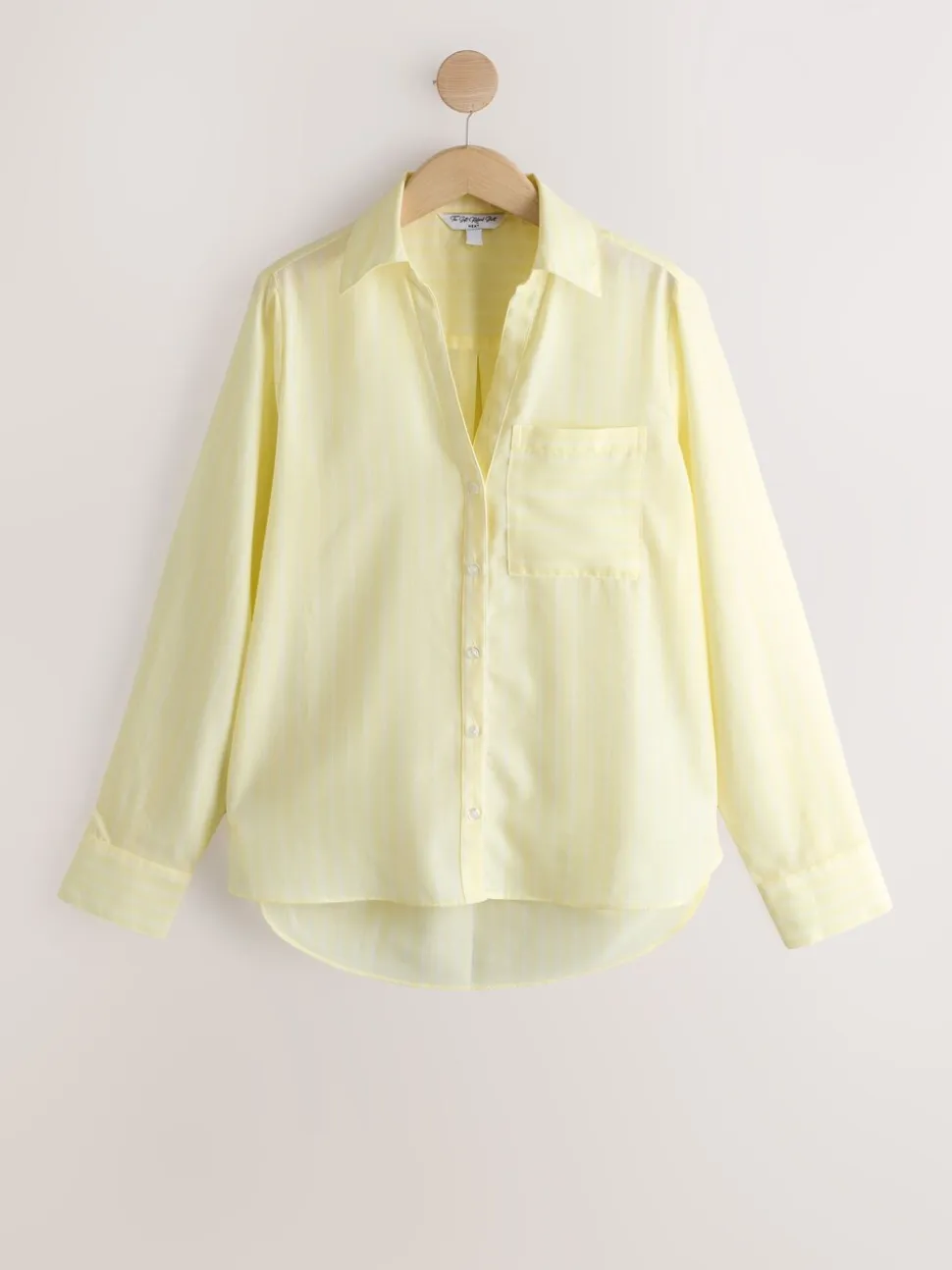 Yellow/White Stripe Soft Relaxed Long Sleeve Shirt