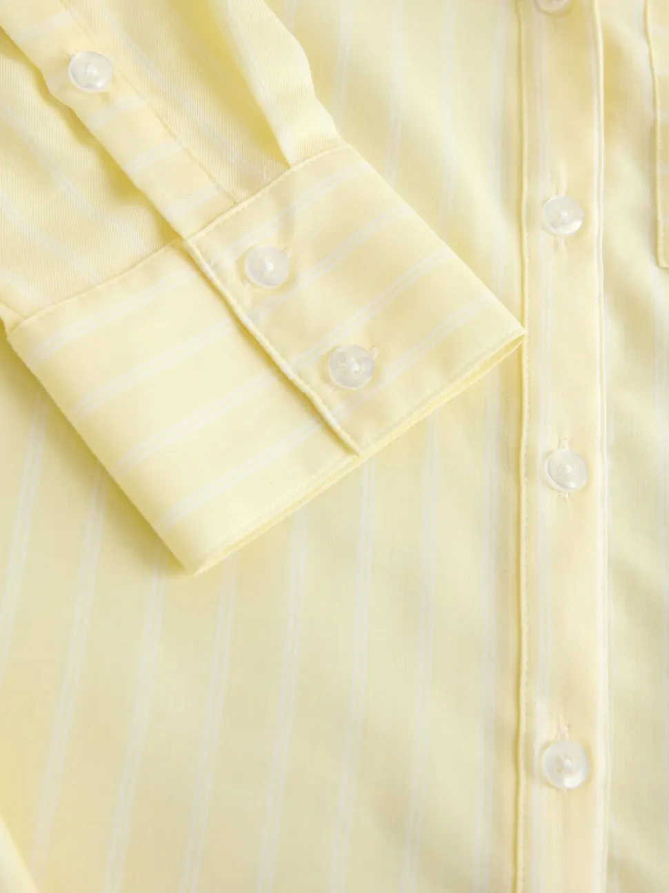 Yellow/White Stripe Soft Relaxed Long Sleeve Shirt