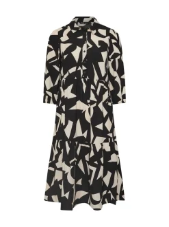 Yours Curve Black 3/4 Sleeve Shirt Dress
