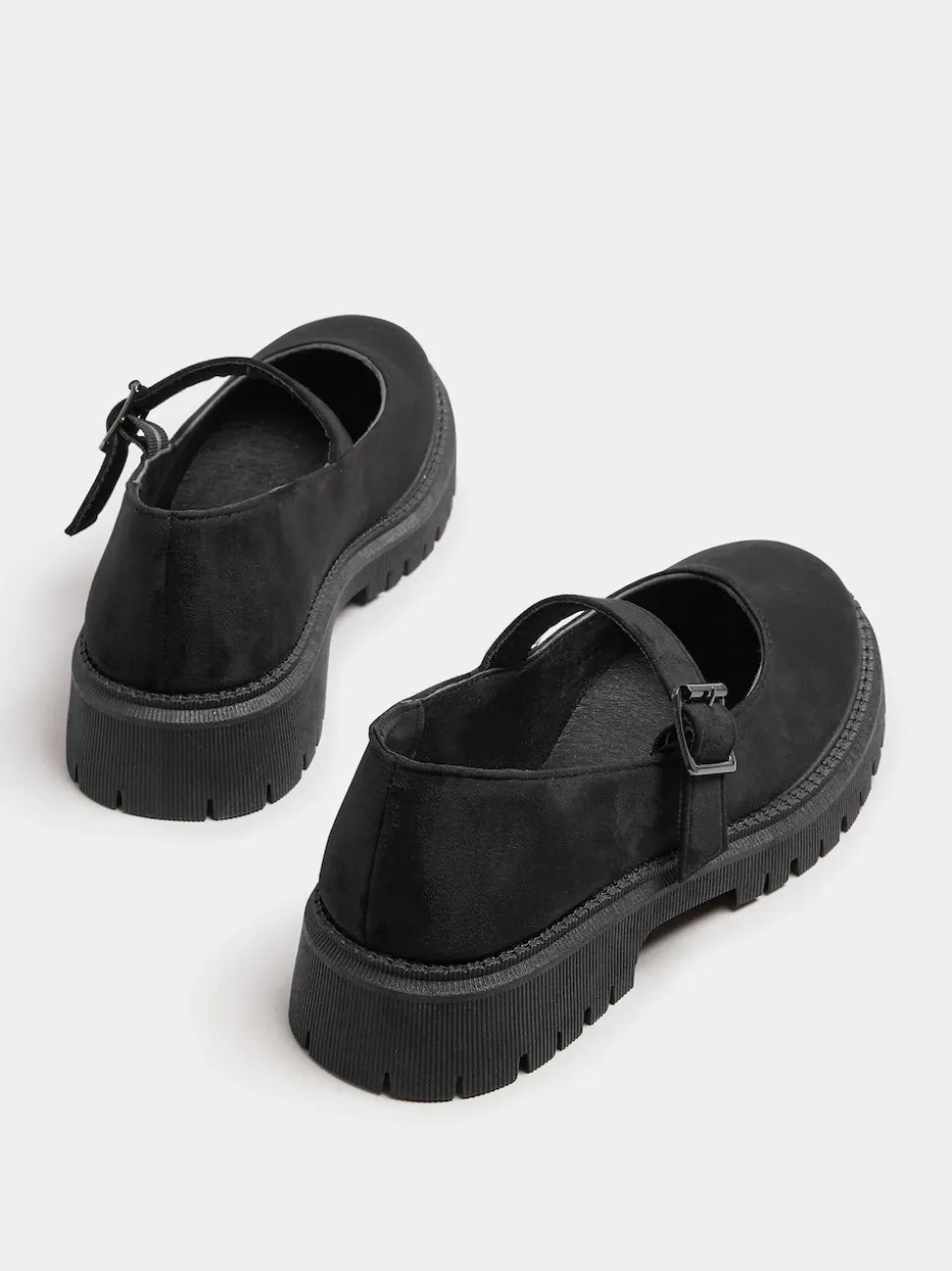 Yours Curve Black Extra Wide Fit Wide Fit Chunky Mary Jane Shoes