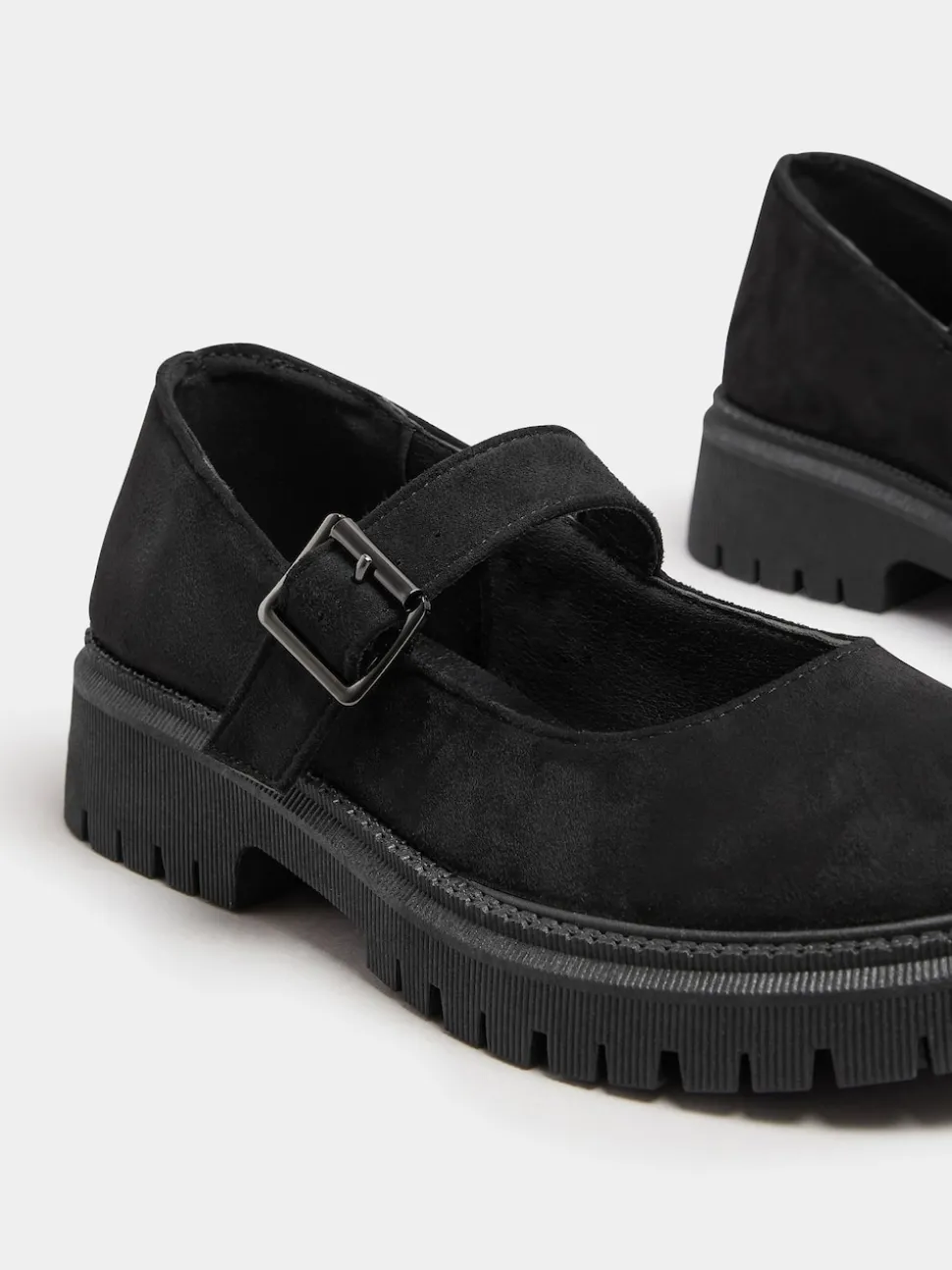 Yours Curve Black Extra Wide Fit Wide Fit Chunky Mary Jane Shoes