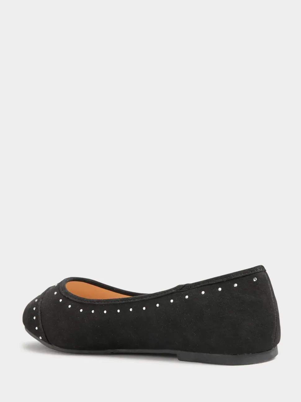 Yours Curve Black Ground Wide Fit Blaise Ballerinas