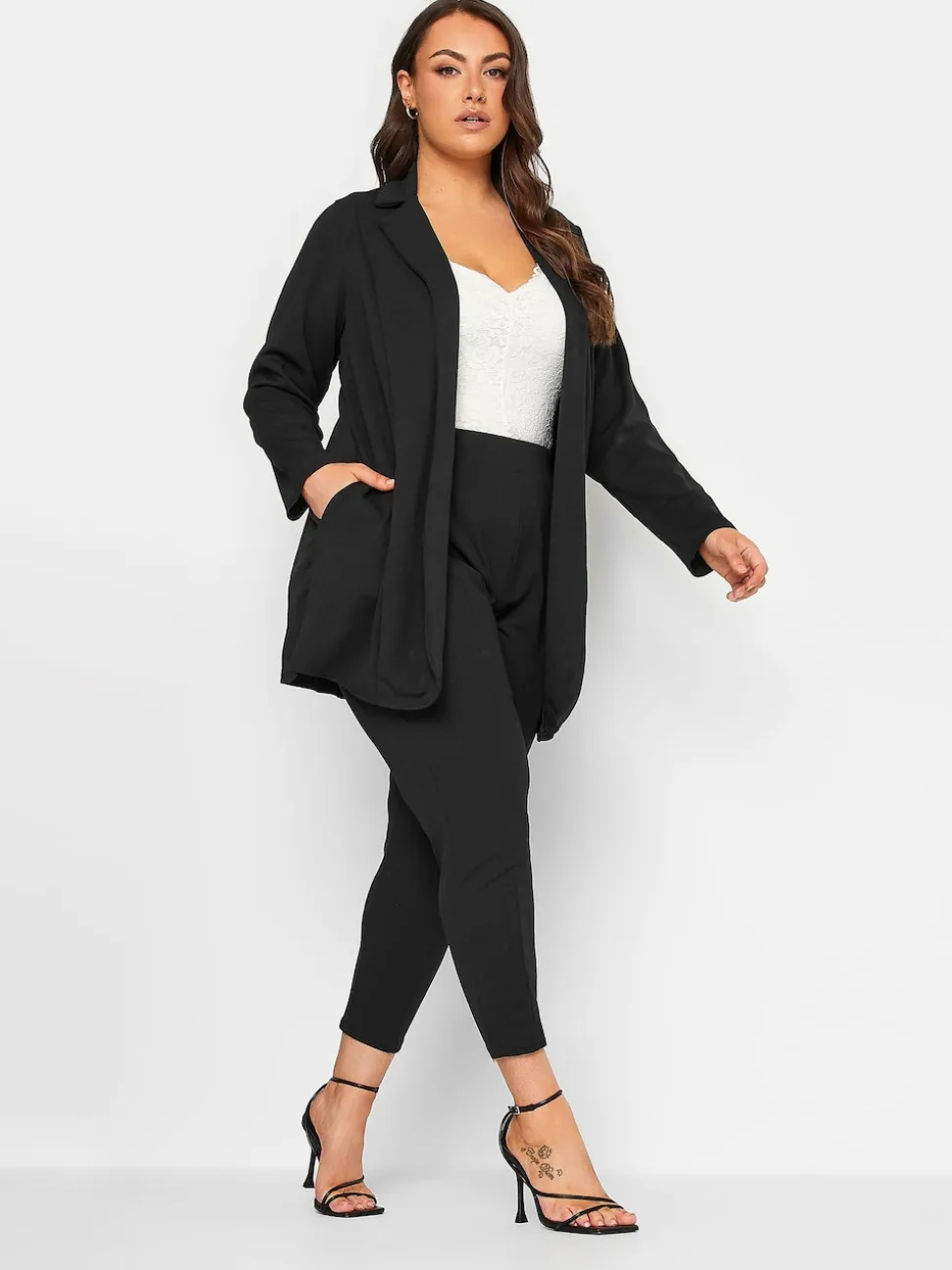 Yours Curve Black Limited Blazer