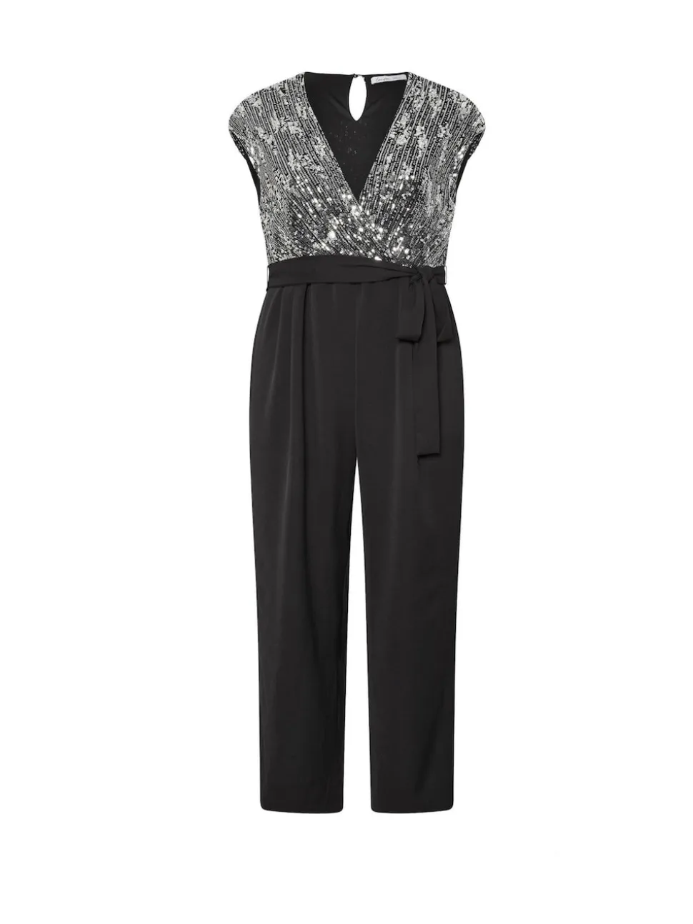 Yours Curve Black London 2-in-1 Sequin Jumpsuit