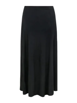 Yours Curve Black Maxi Jersey Stretch Skirt