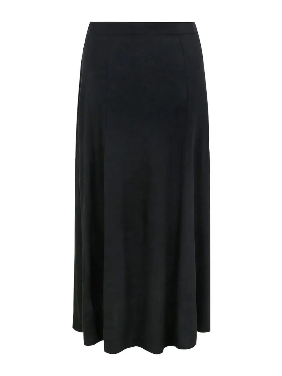 Yours Curve Black Maxi Jersey Stretch Skirt