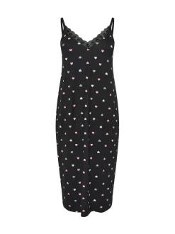 Yours Curve Black Soft Touch Midaxi Chemise