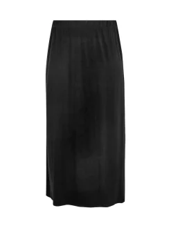 Yours Curve Black Tube Maxi Skirt