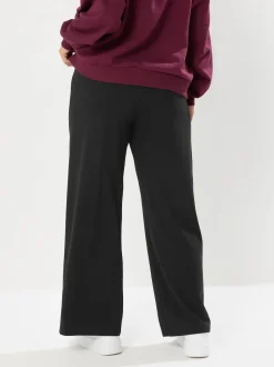 Yours Curve Black Wide Leg Leggings
