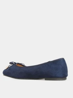 Yours Curve Blue Extra Wide Fit Extra Wide Fit Blaise Ballerinas
