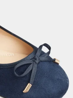 Yours Curve Blue Extra Wide Fit Extra Wide Fit Blaise Ballerinas