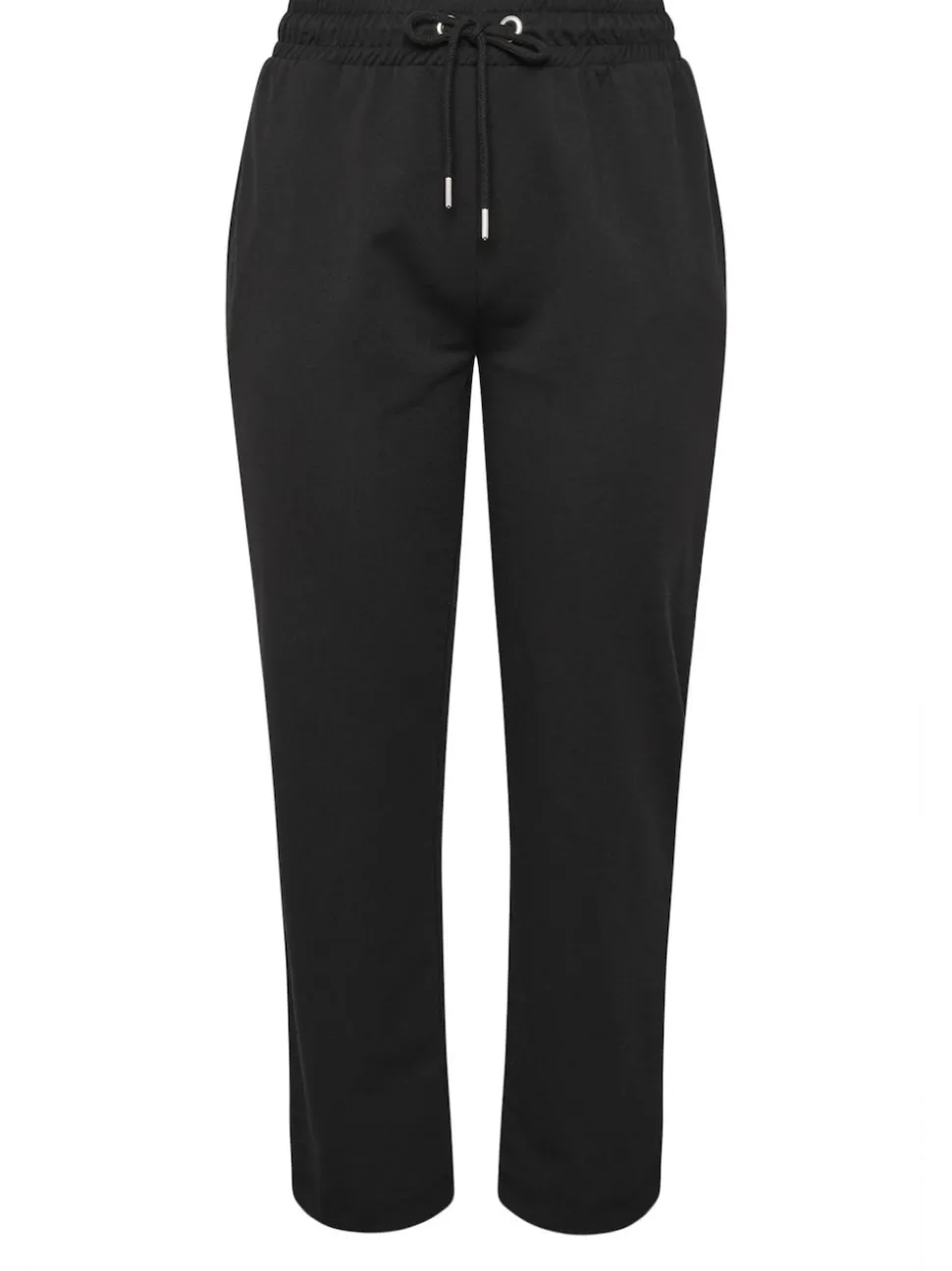 Yours Curve Denim Black Tie Waist Joggers