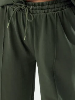 Yours Curve Green Wide Fit Wide Leg Joggers