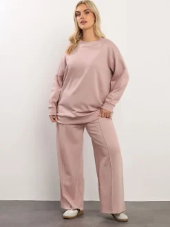 Yours Curve Pink Basic Sweatshirt