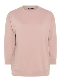 Yours Curve Pink Basic Sweatshirt
