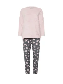 Yours Curve Pink Clipped Lounge Set