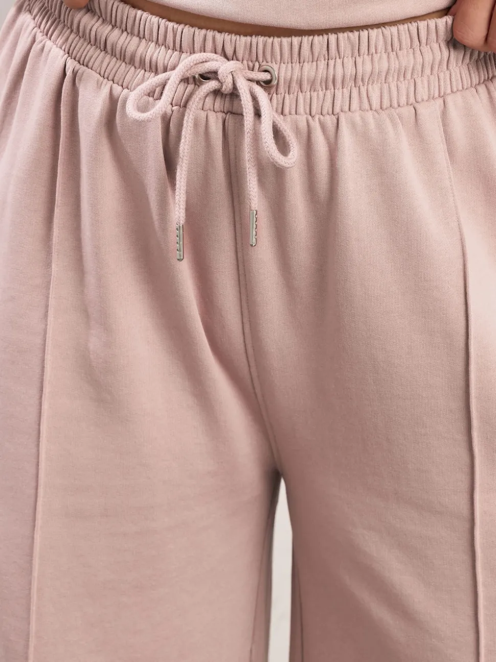 Yours Curve Pink Wide Leg Joggers