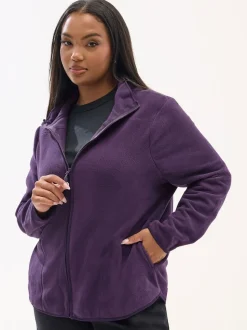 Yours Curve Purple Active Fleece