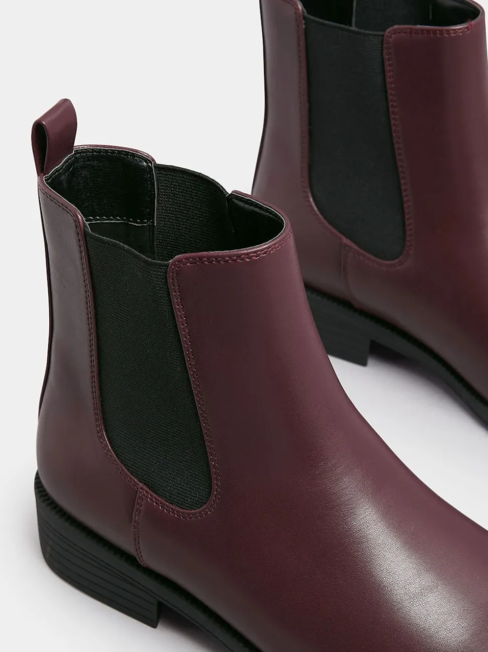 Yours Curve Red Extra Wide Fit Ankle Chelsea Boots