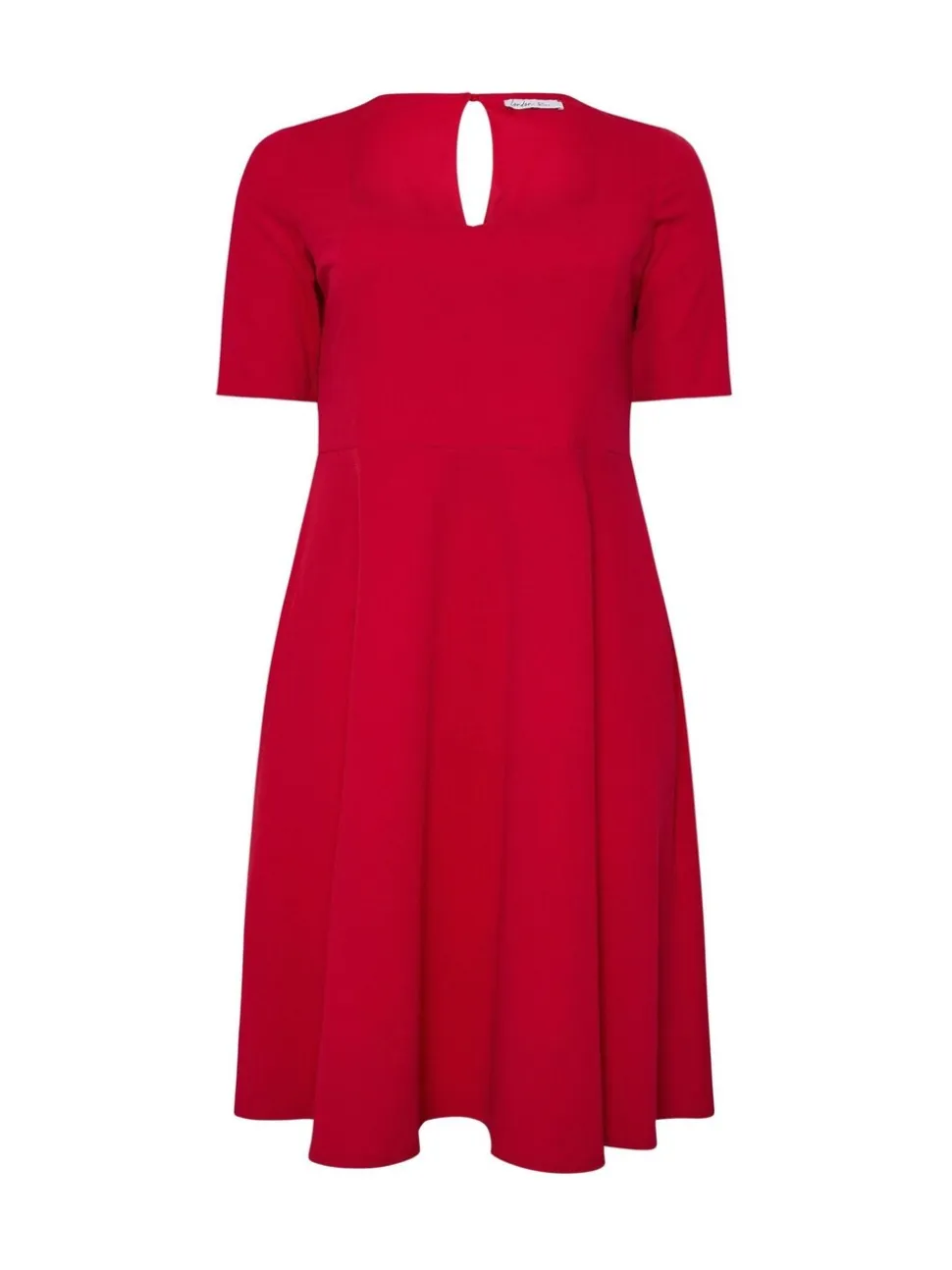 Yours Curve Red London Panelled Skater Dress