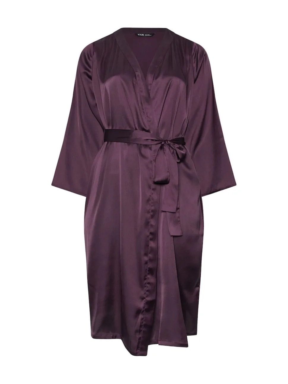 Yours Curve Red Satin Robe