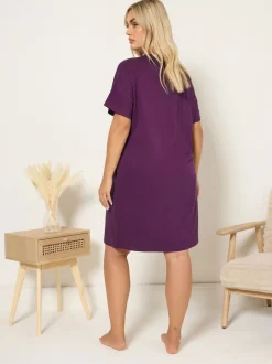 Yours Curve Red Sunday Vibes Sleeptee Nightdress 2 Pack