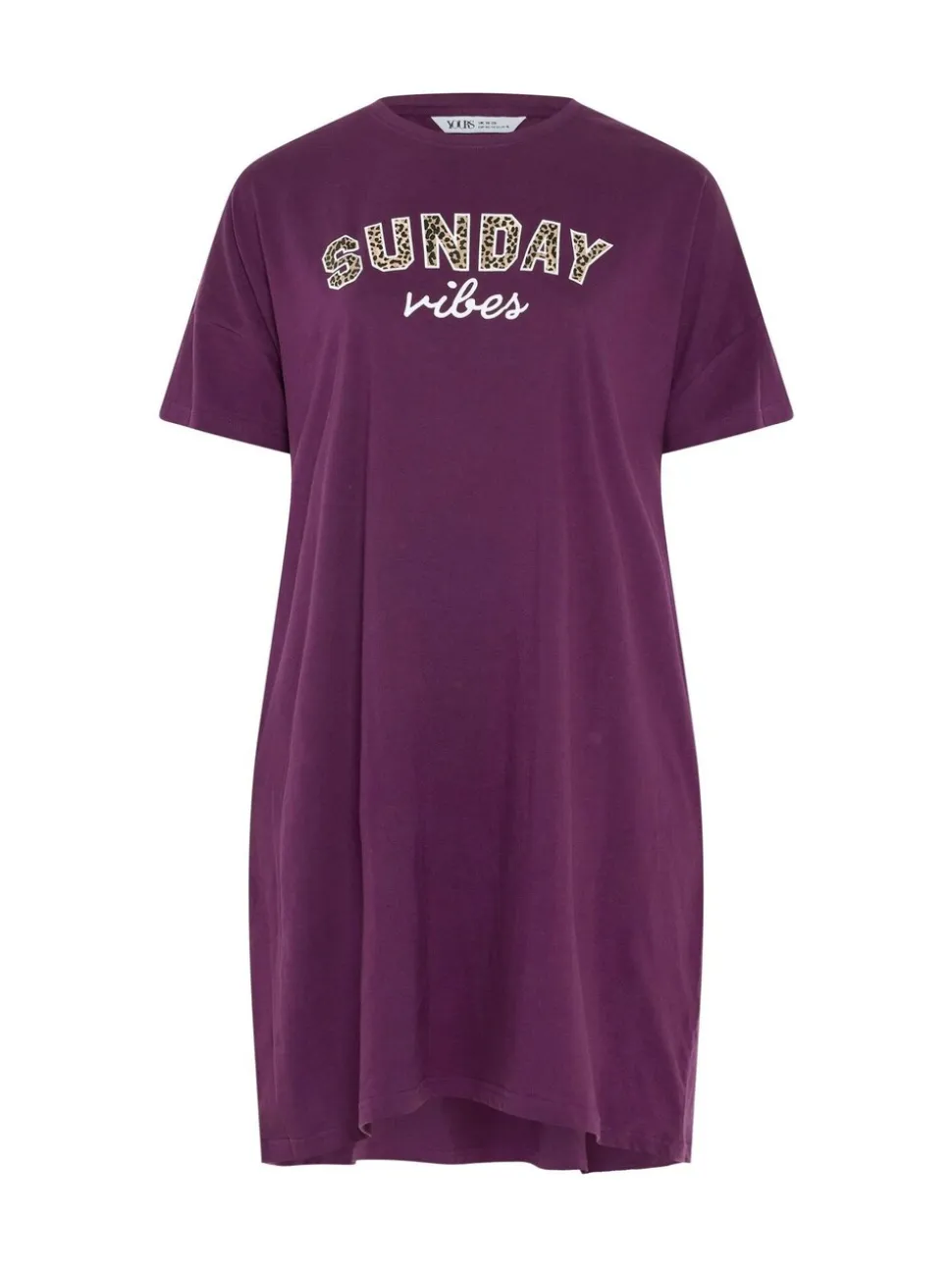 Yours Curve Red Sunday Vibes Sleeptee Nightdress 2 Pack